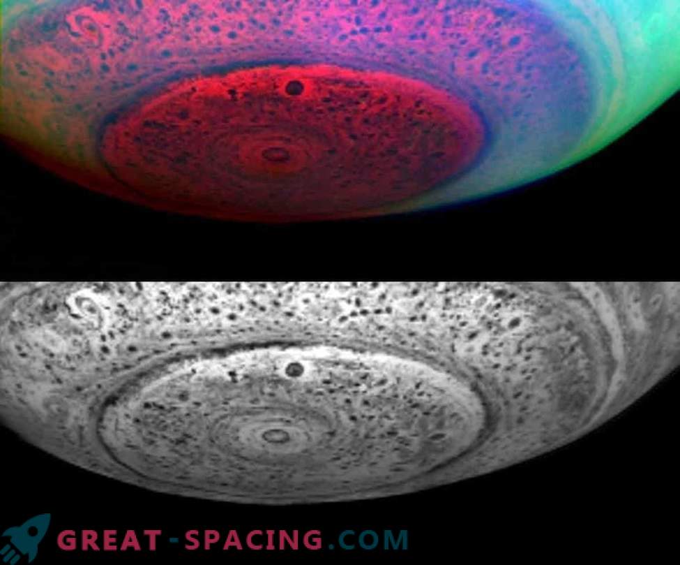 Cassini demonstra mudanças nos vórtices polares maciços de Saturno.