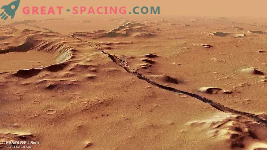 Tectônica marciana fresca: falhas profundas no Planeta Vermelho