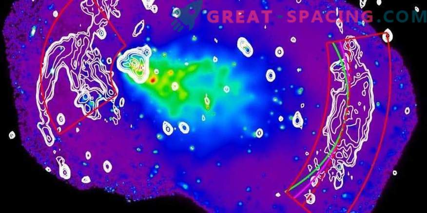 A fusão de aglomerados galácticos nos permite estudar a aceleração de elétrons