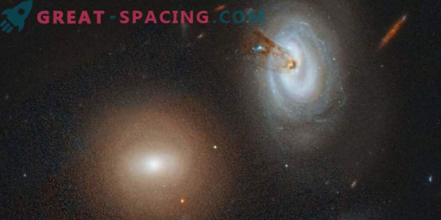 O aglomerado faminto absorve uma galáxia indefesa