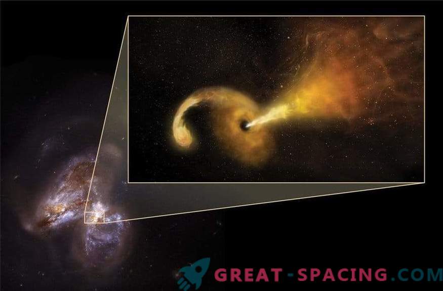 Um buraco negro destrói uma estrela