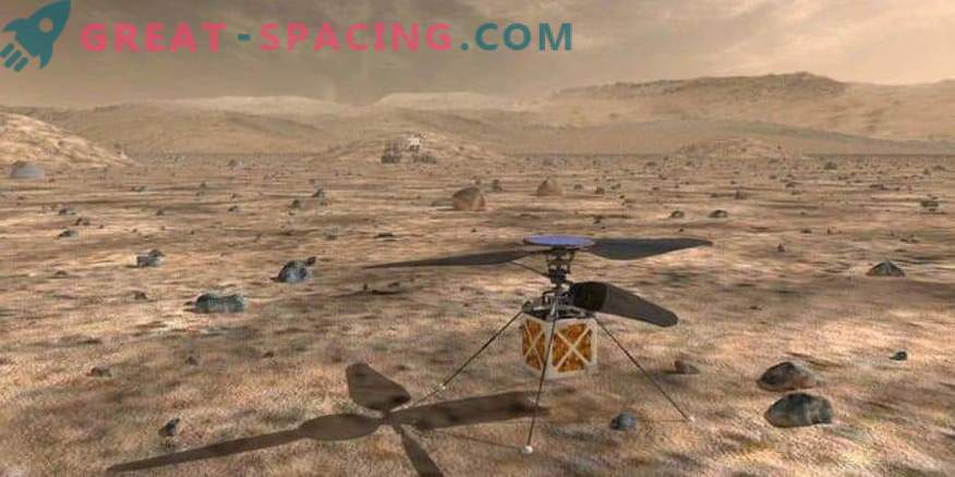 A NASA planeja enviar um mini-helicóptero para Marte