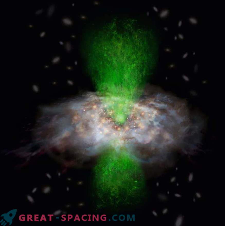 ALMA demonstrerar samutvecklingen av ett svart hål