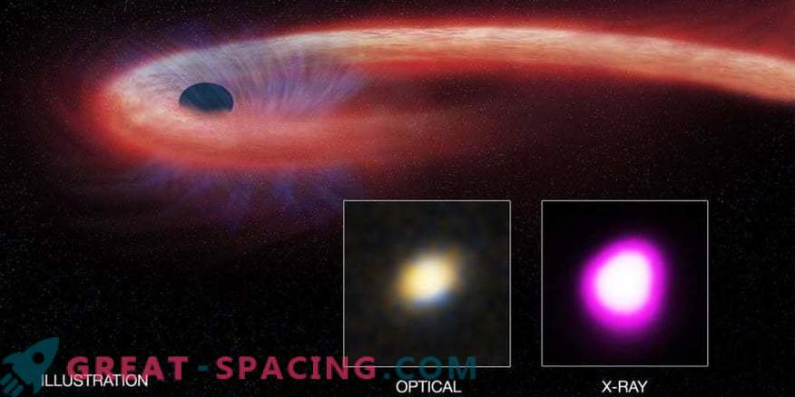 Um buraco negro supermassivo rasga uma estrela infeliz