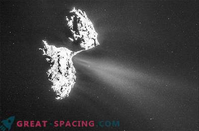 Rosetta captura correntes de gás escapando de um cometa