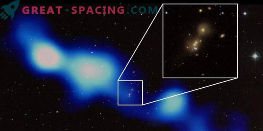 Astrônomos indianos encontraram uma galáxia de rádio gigante