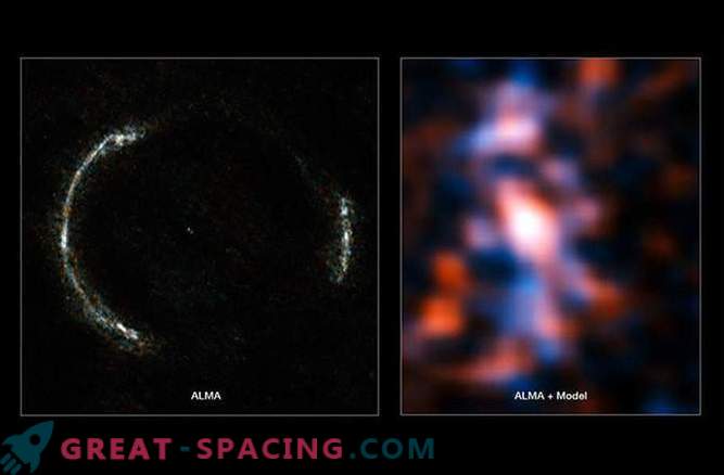 Grandes regiões formadoras de estrelas encontradas em uma antiga galáxia.