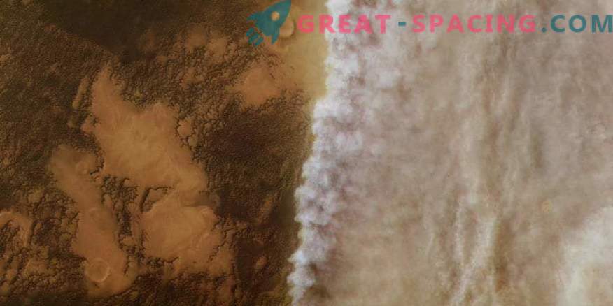 Fotos do cosmos: a tempestade de areia marciana