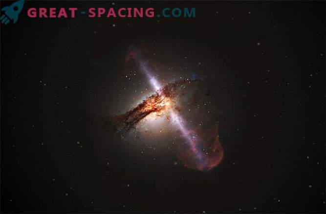 Um enorme buraco negro encontrado dentro de uma pequena galáxia