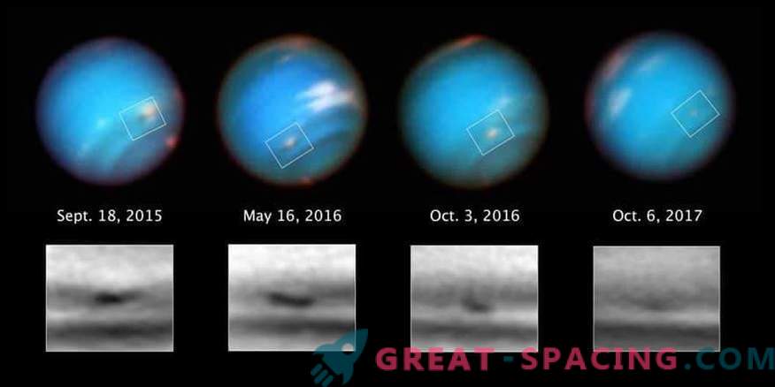 Hubble assiste a estranha tempestade de Netuno