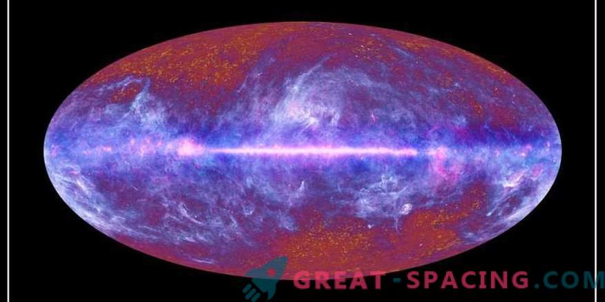 Mapa da energia da luz da Via Láctea