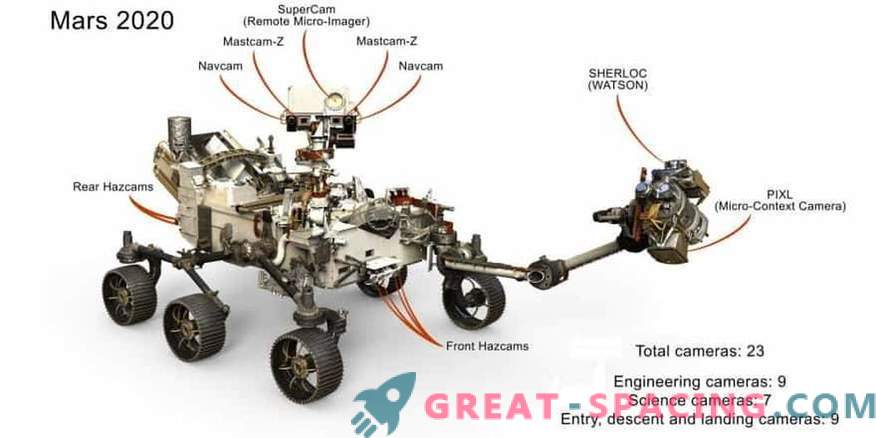 O próximo rover marciano terá 23 olhos