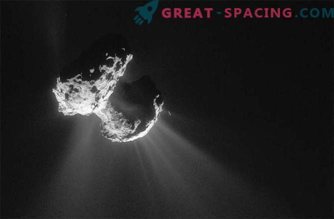 Cientistas descobriram funis gigantes no cometa Churyumov / Gerasimenko