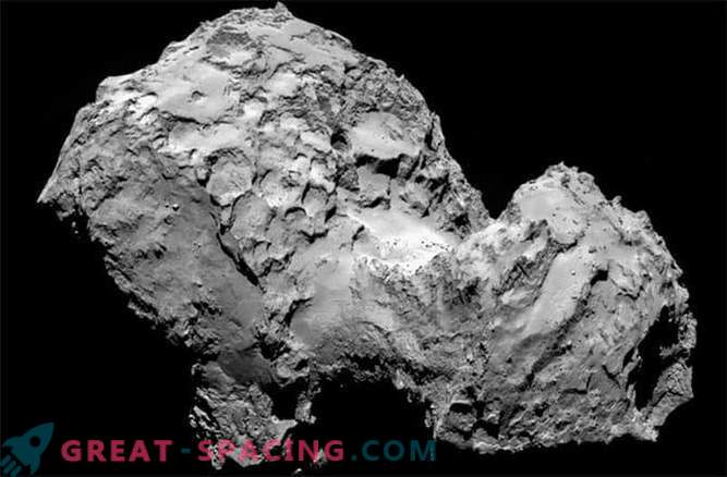 O Cometa Rosetta é coberto com poeira fofa