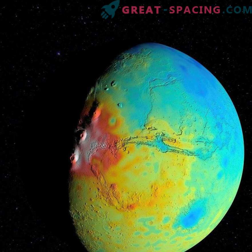 Um novo mapa da gravidade sugere a porosidade da crosta marciana