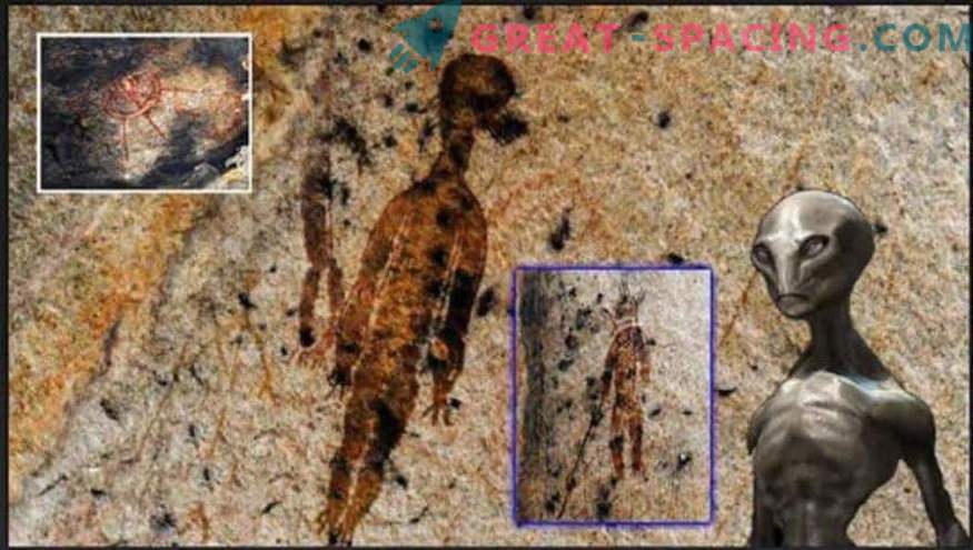 Que tipo de criaturas são representadas em uma figura da caverna de 10.000 anos de idade