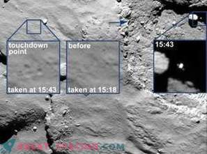 Talvez Philae se agarrasse à beira da cratera e voasse para o lado sombrio do cometa!