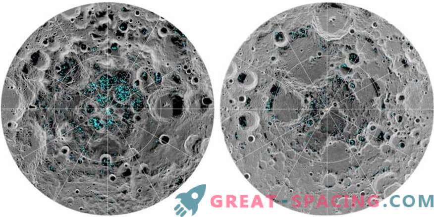 Ice confirmado nos pólos da lua