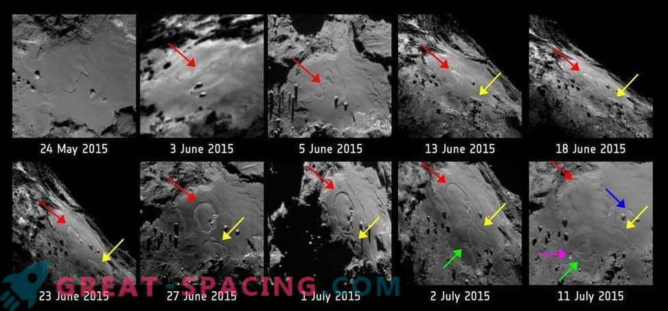 Rosetta continua estudando o cometa 67P / Churyumov-Gerasimenko