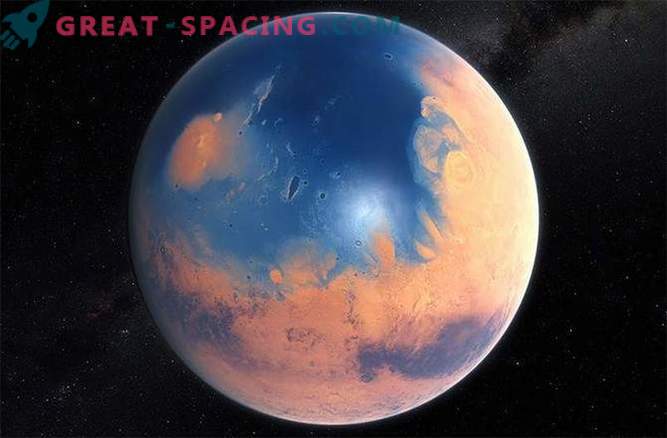 Nos tempos antigos, um enorme oceano da superfície de Marte evaporou no espaço