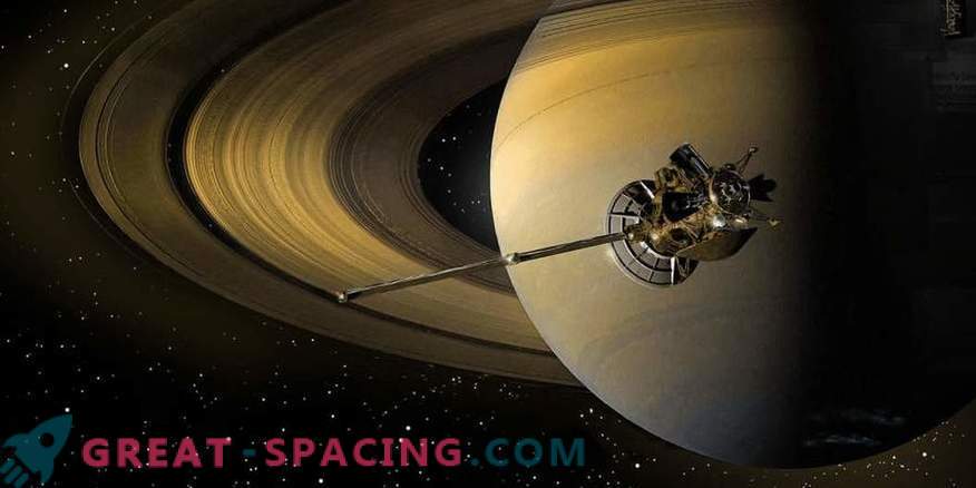O aparelho Cassini queimou nos céus de Saturno
