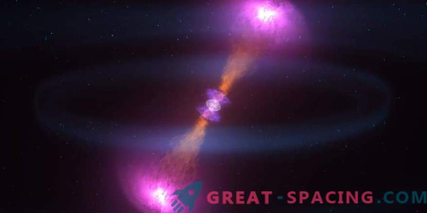 Sinais de uma magnífica fusão de estrelas de nêutrons