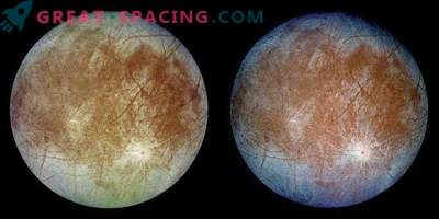 Picos de gelo na Europa satélite de Júpiter