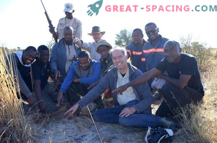 Fragmento do asteróide de impacto encontrado no Botswana