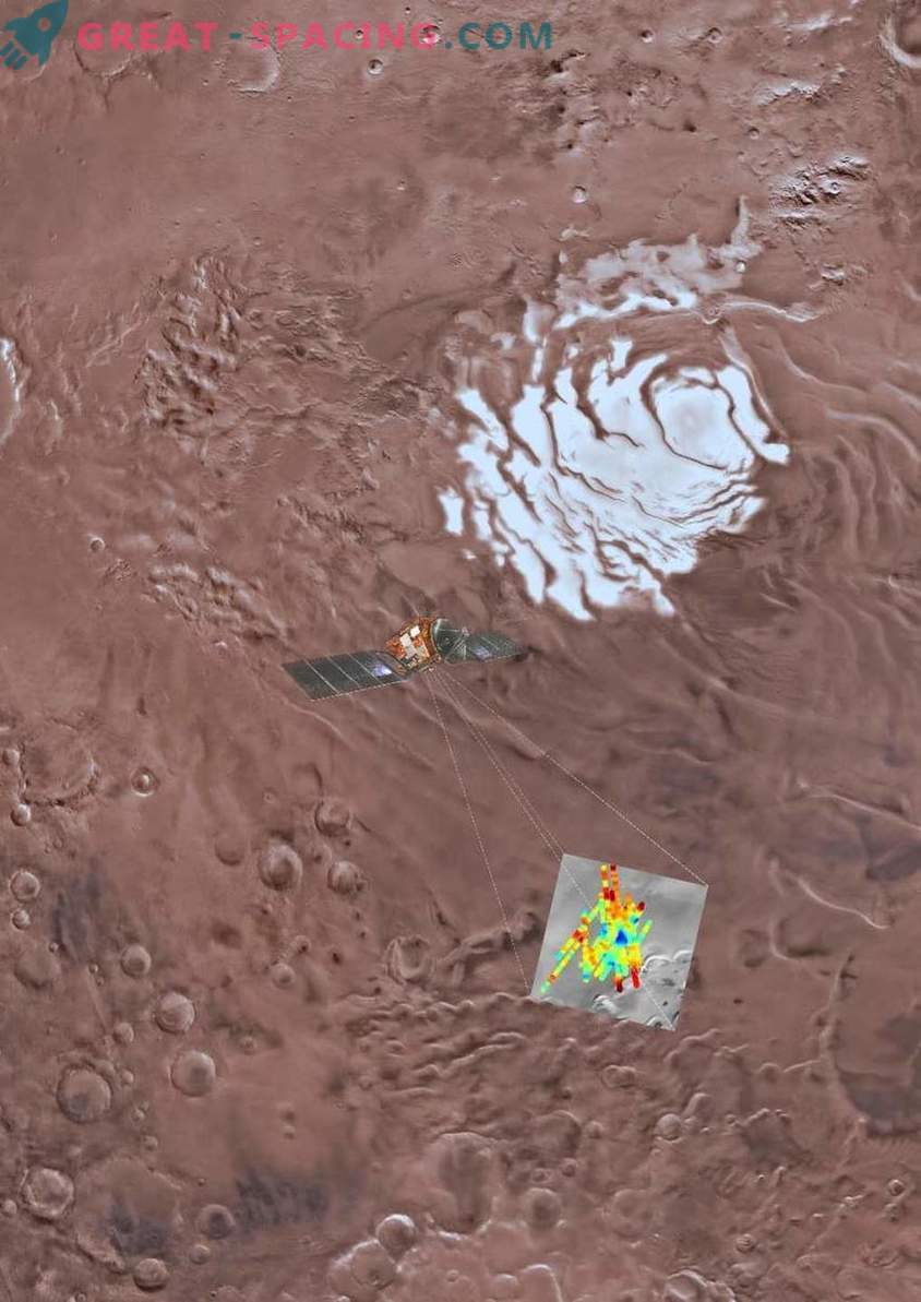 O que está escondido sob a calota polar sul de Marte
