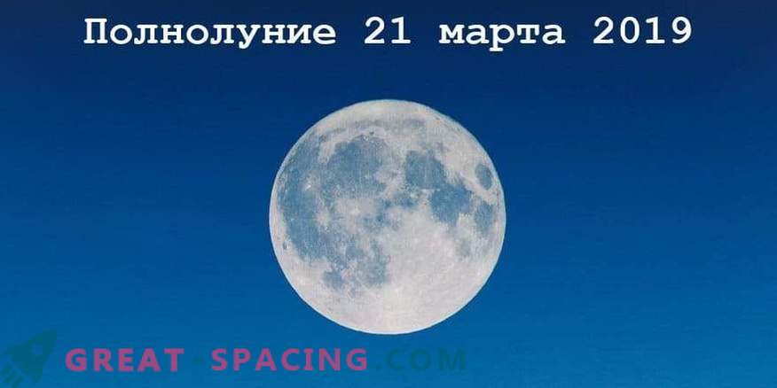 Qual será a lua cheia no dia 21 de março de 2019
