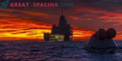 Capsule de test Orion dans le Pacifique