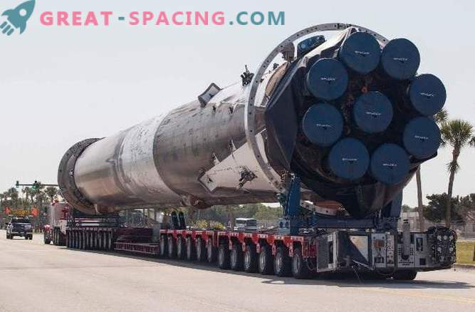 La fusée SpaceX Falcon a reçu le maximum de dégâts