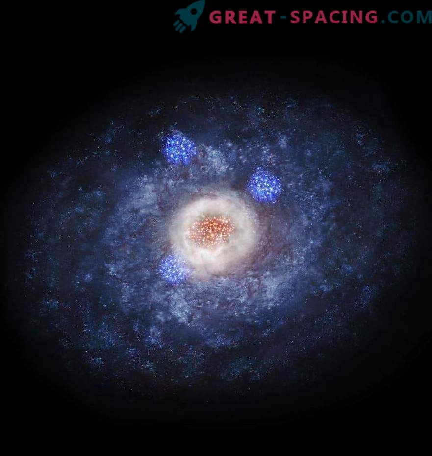 O nascimento explosivo de estrelas muda a forma galáctica