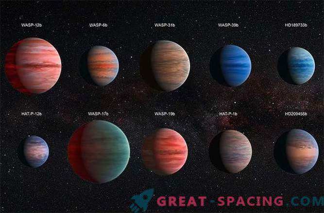 A água está escondida atrás das nuvens em volta dos exoplanetas quentes