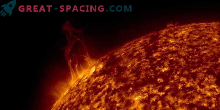 Erupções solares atingem a Terra