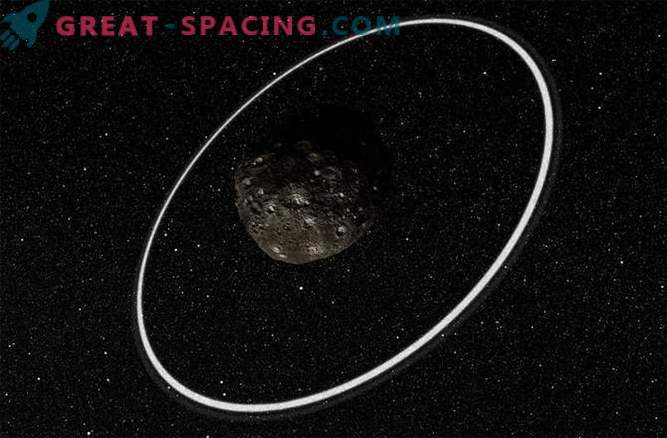 Como os anéis foram descobertos em um asteroide. Foto