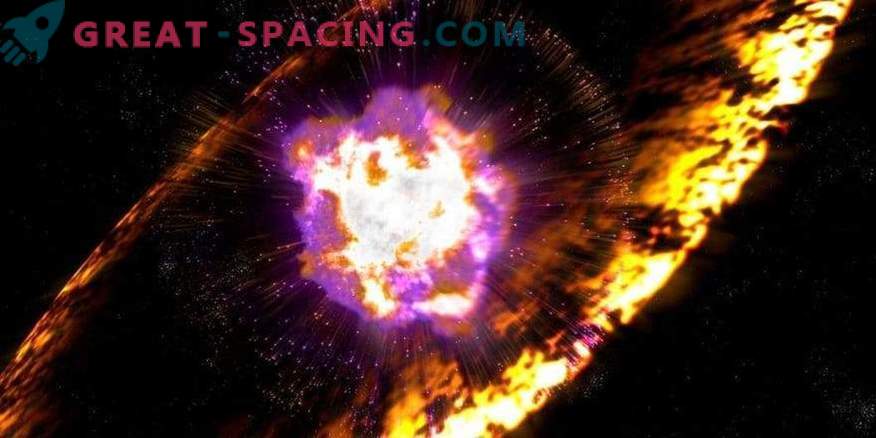 Os astrônomos registraram em primeiro lugar uma explosão de supernova em detalhes.