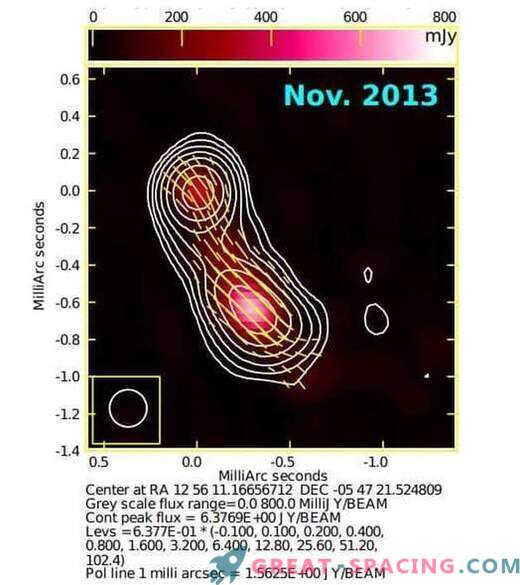Áreas de raios gama encontradas em blazar 3C 279