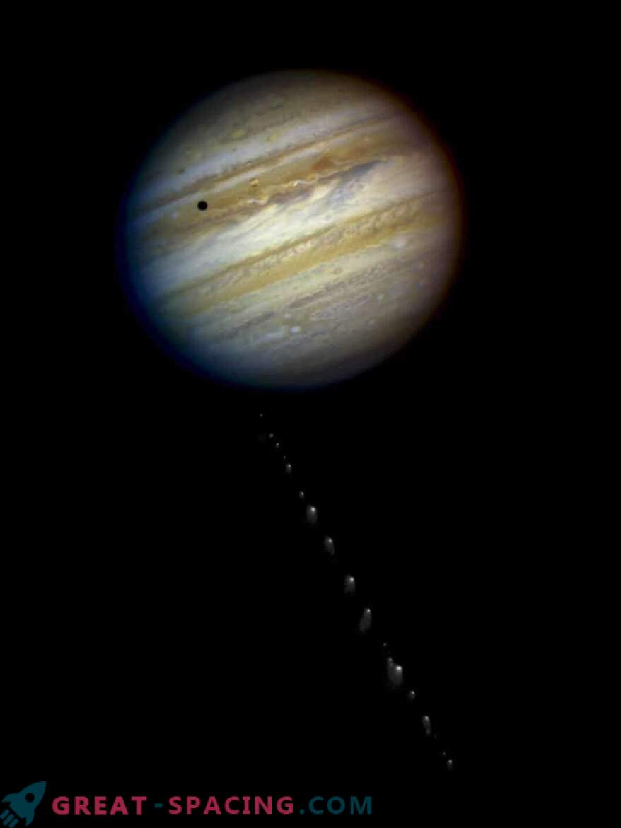 Cum arăta ciocnirea unei comete și a lui Jupiter. Videoclip