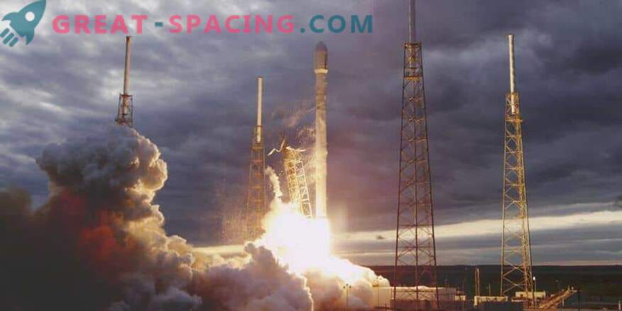O mau tempo não impediu a SpaceX de lançar um satélite