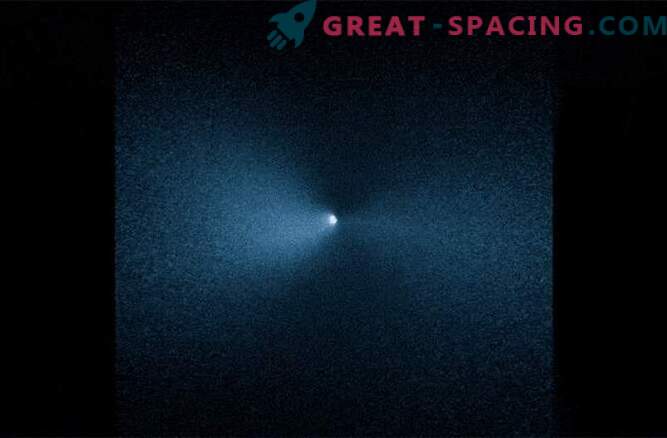 O Hubble viu a rotação do cometa após sua passagem