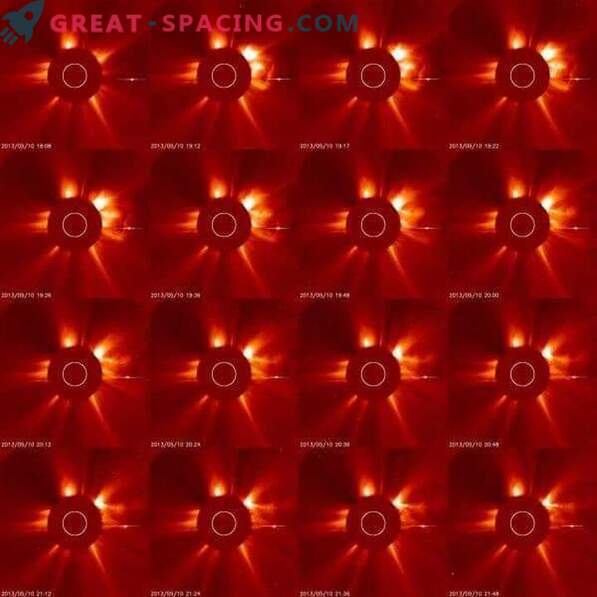 O sol ataca a Terra com golpes duplos