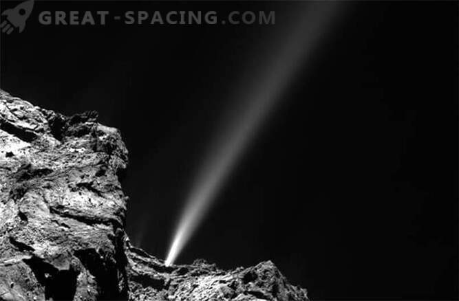 O Cometa Rosetta jogou fora o jato mais brilhante hoje.