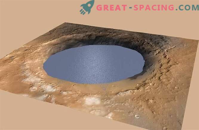 A cratera do Monte Sharp em Marte é o que resta de um antigo lago